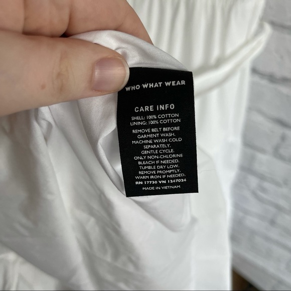 WHO WHAT WEAR PLUS SIZE 2X SHIRT DRESS WITH BELT - Picture 6 of 8